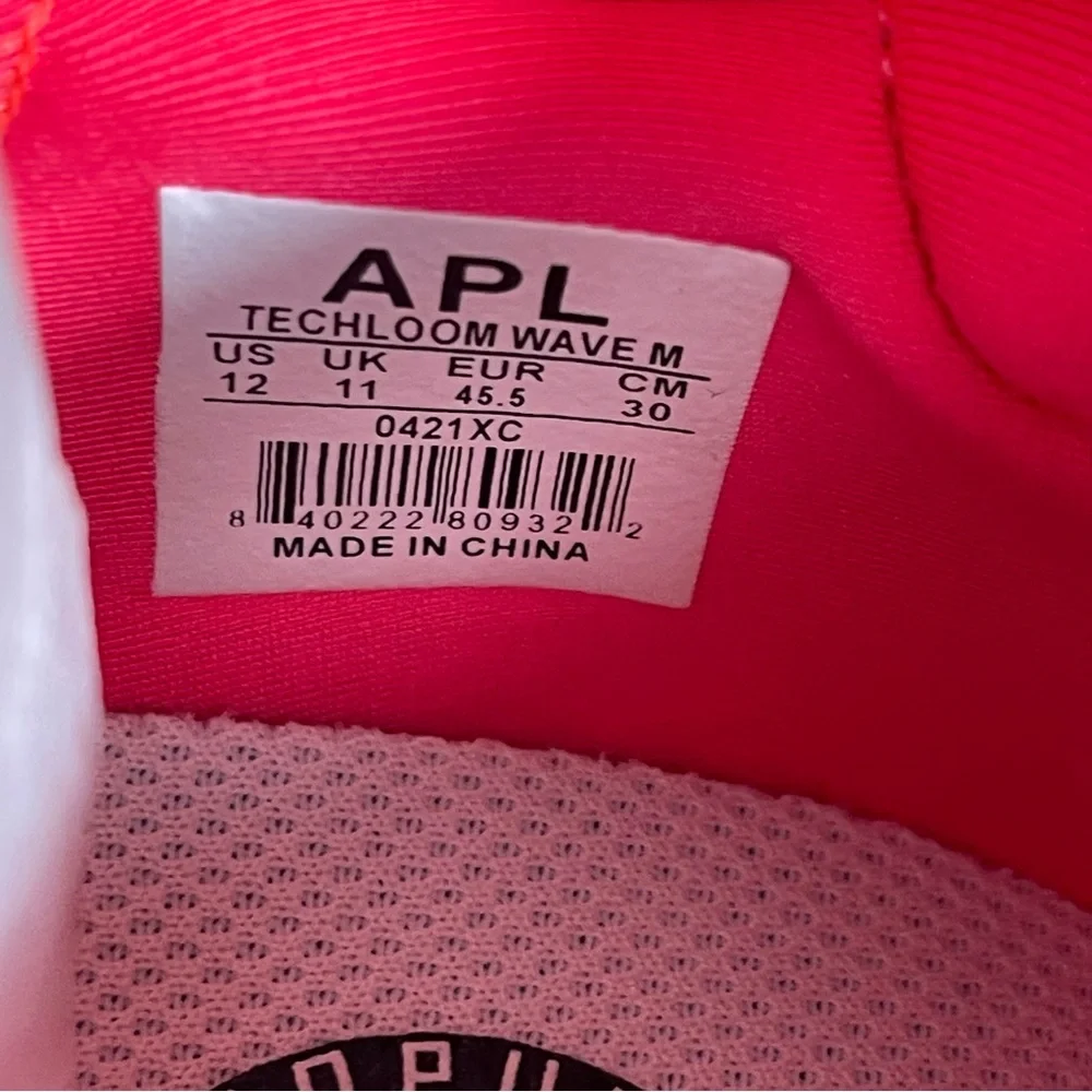 Men’s APL Athletics Propulsion Labs TechLoom Wave Size 12 New in Box Magenta/Mel